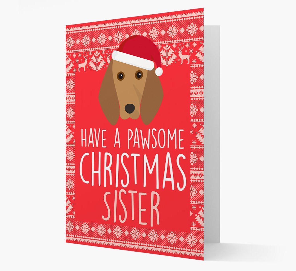 'Have a Pawsome Christmas' - Personalised {breedFullName} Christmas Card