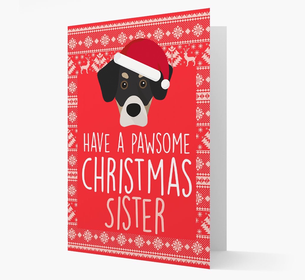 'Have a Pawsome Christmas' - Personalized {breedFullName} Christmas Card