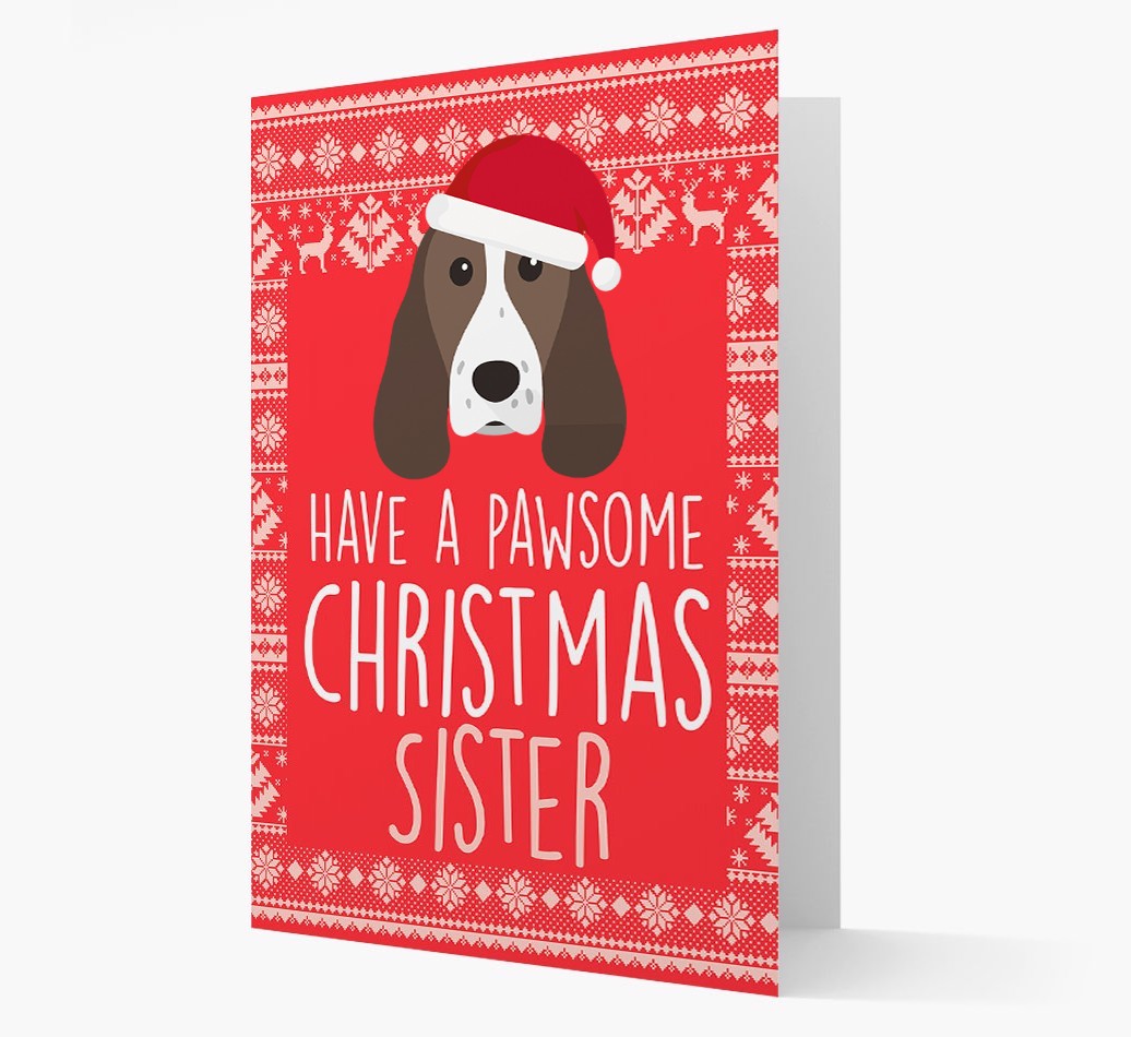 'Have a Pawsome Christmas' - Personalised {breedFullName} Christmas Card
