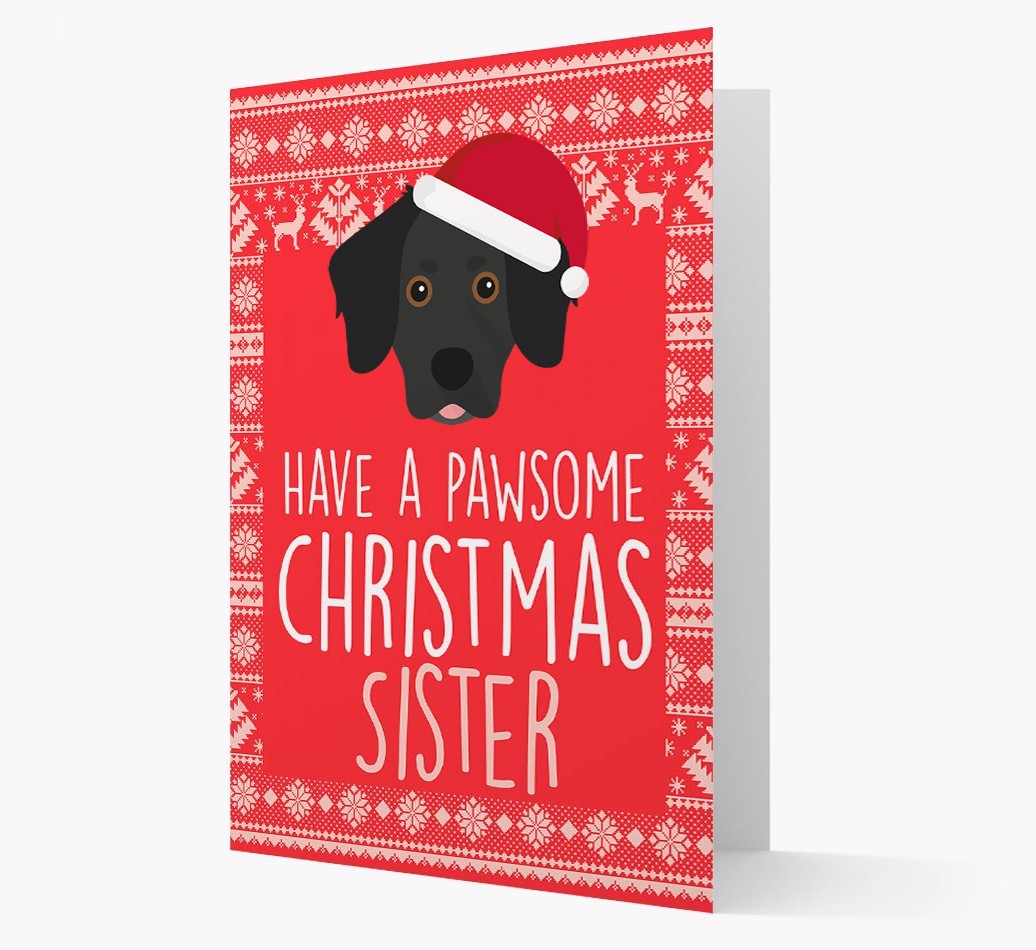 'Have a Pawsome Christmas' - Personalized {breedFullName} Christmas Card