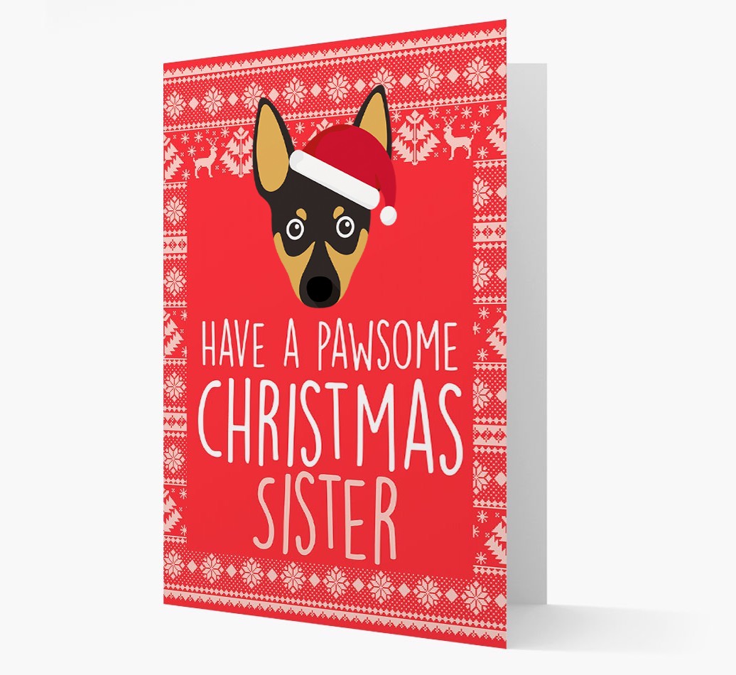 'Have a Pawsome Christmas' - Personalised {breedFullName} Christmas Card
