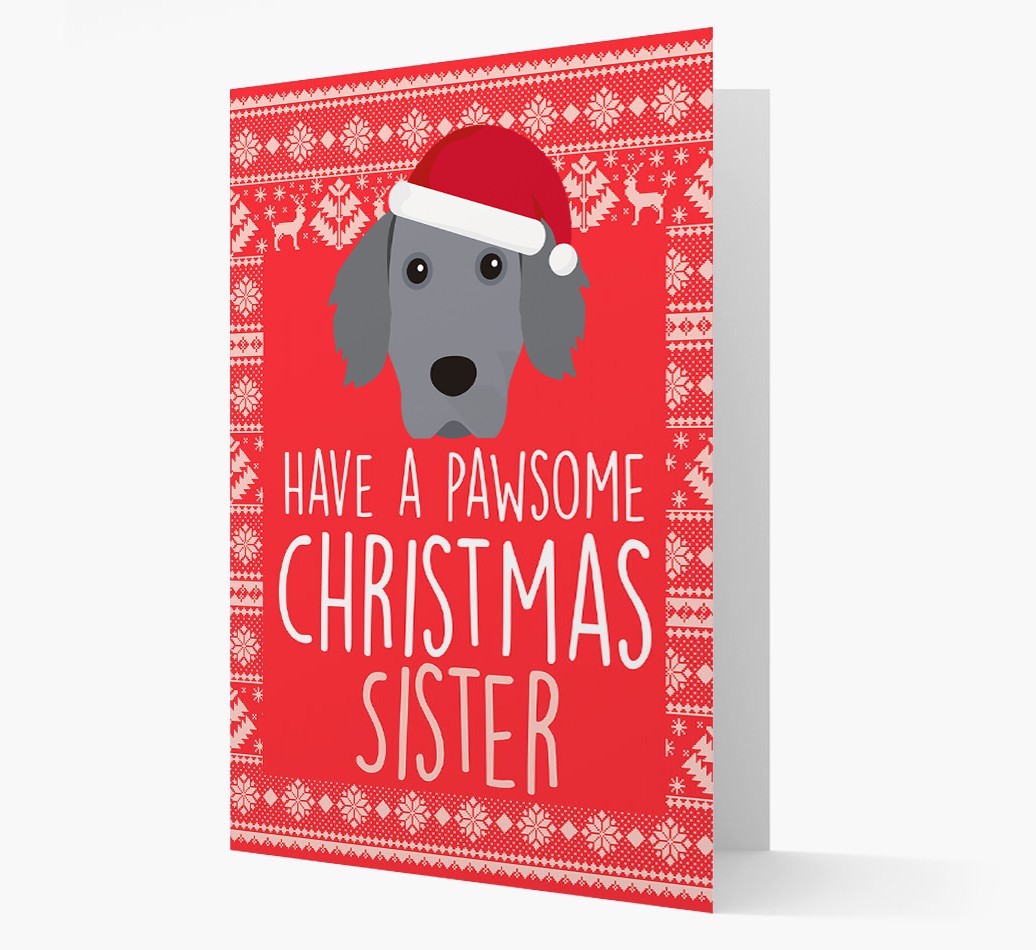 'Have a Pawsome Christmas' - Personalized {breedFullName} Christmas Card