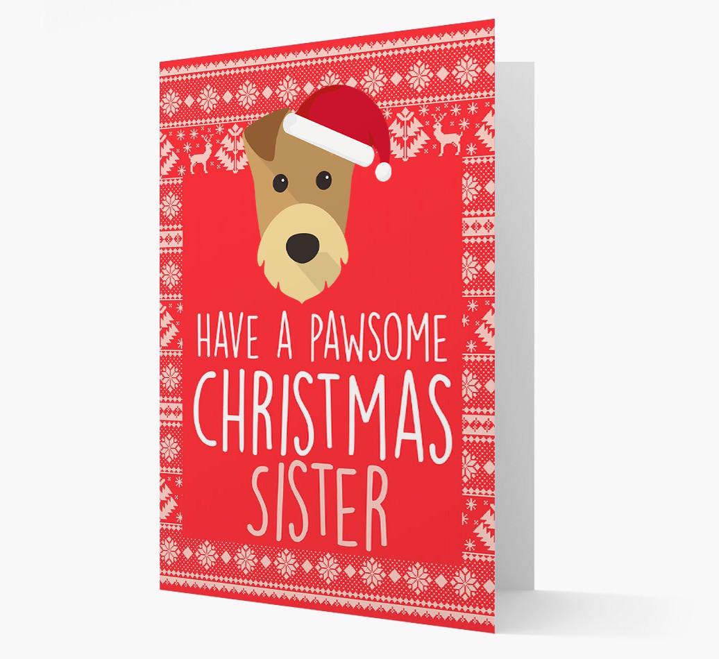'Have a Pawsome Christmas' - Personalized {breedFullName} Christmas Card
