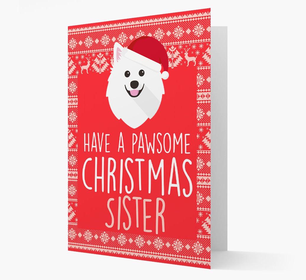 'Have a Pawsome Christmas' - Personalized {breedFullName} Christmas Card