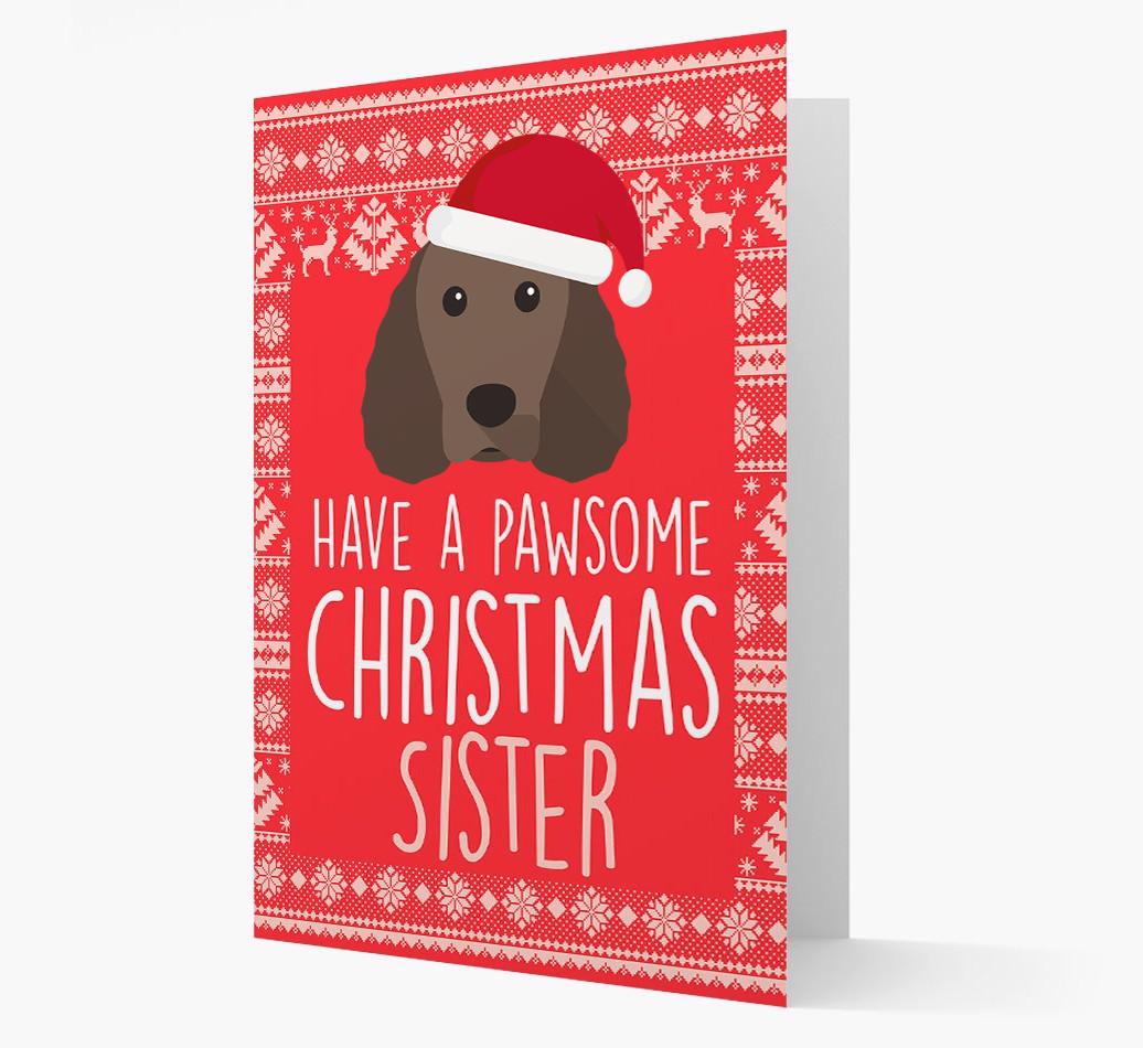 'Have a Pawsome Christmas' - Personalized {breedFullName} Christmas Card