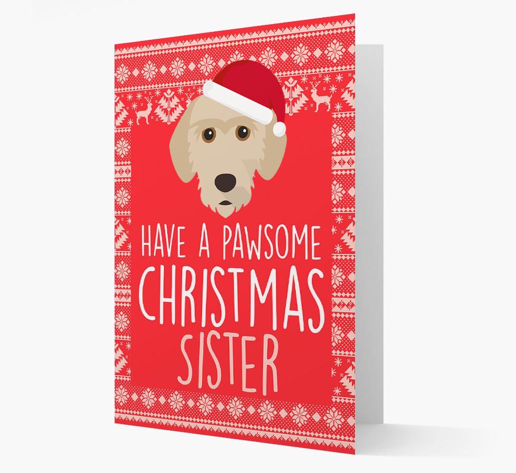 'Have a Pawsome Christmas' - Personalized {breedFullName} Christmas Card