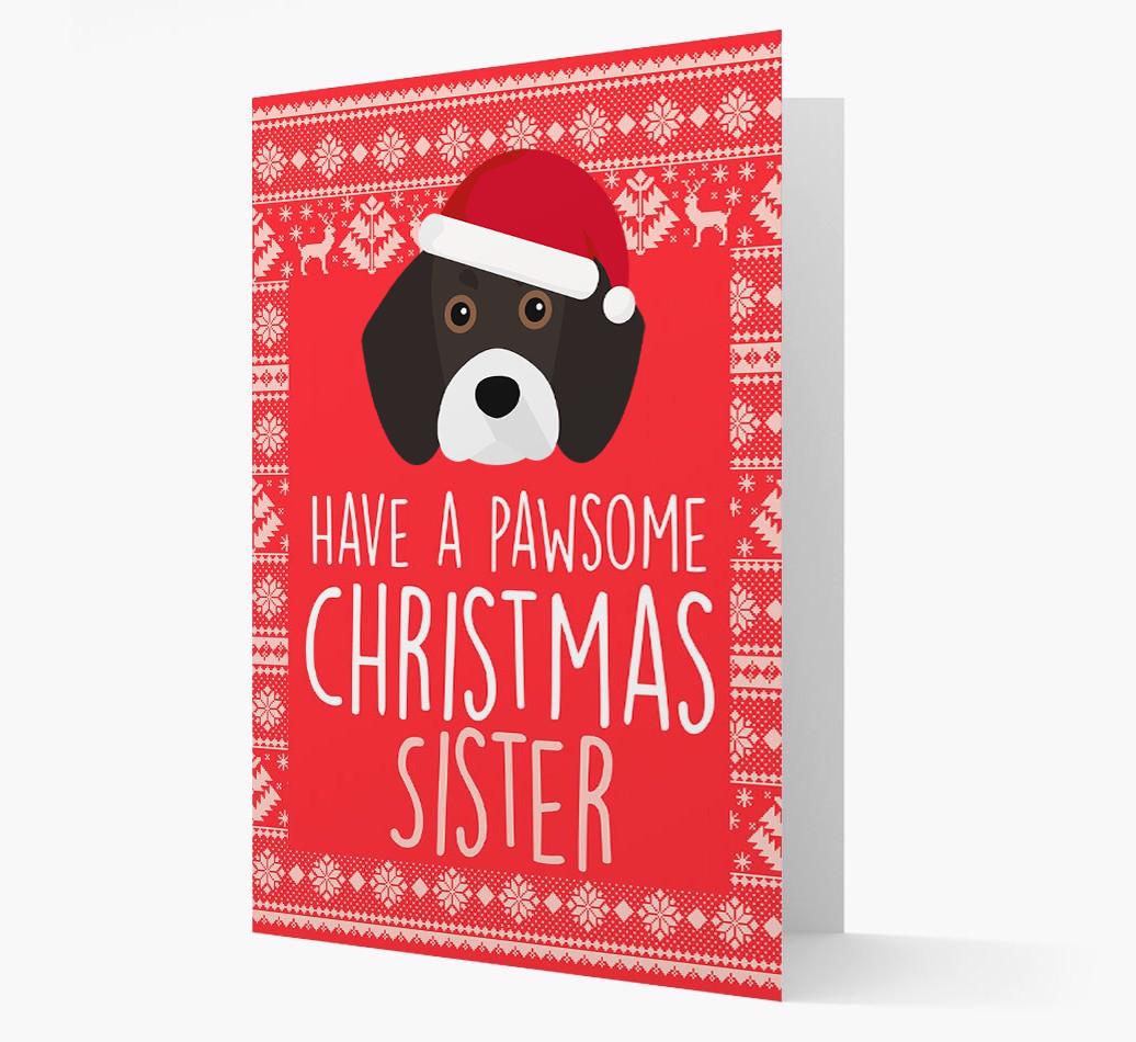 'Have a Pawsome Christmas' - Personalized {breedFullName} Christmas Card