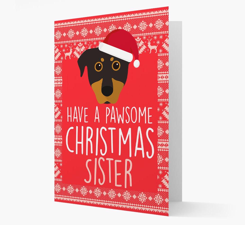 'Have a Pawsome Christmas' - Personalized {breedFullName} Christmas Card