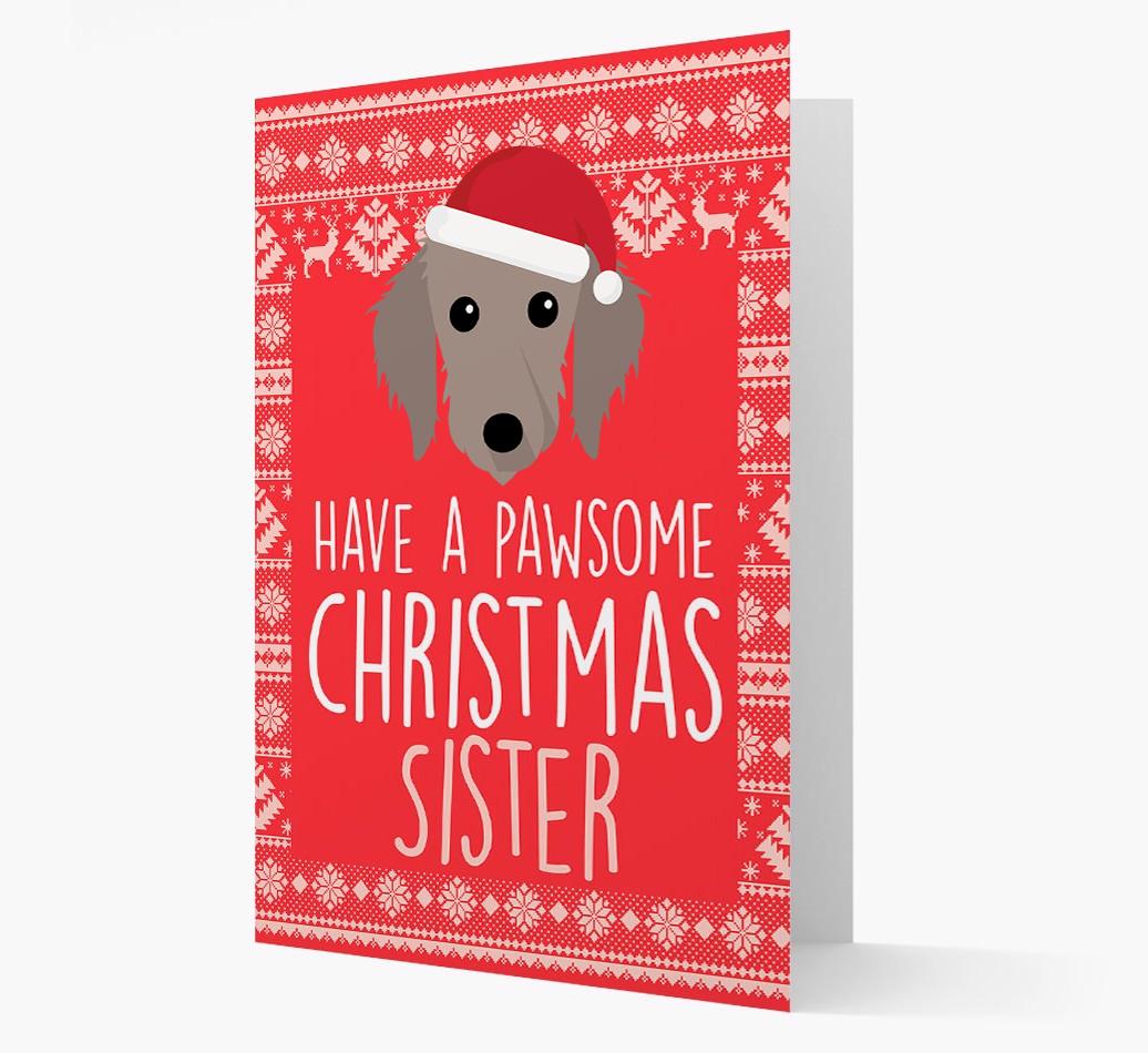 'Have a Pawsome Christmas' - Personalized {breedFullName} Christmas Card