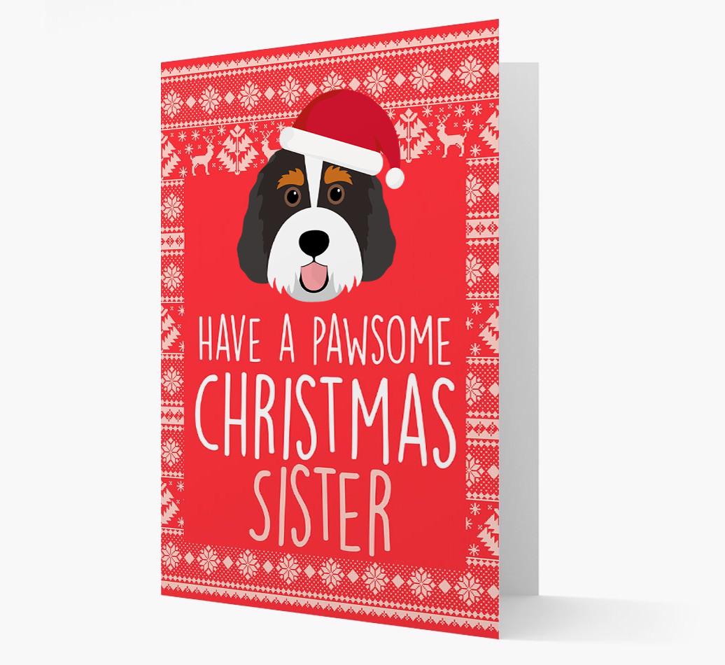 'Have a Pawsome Christmas' - Personalized {breedFullName} Christmas Card