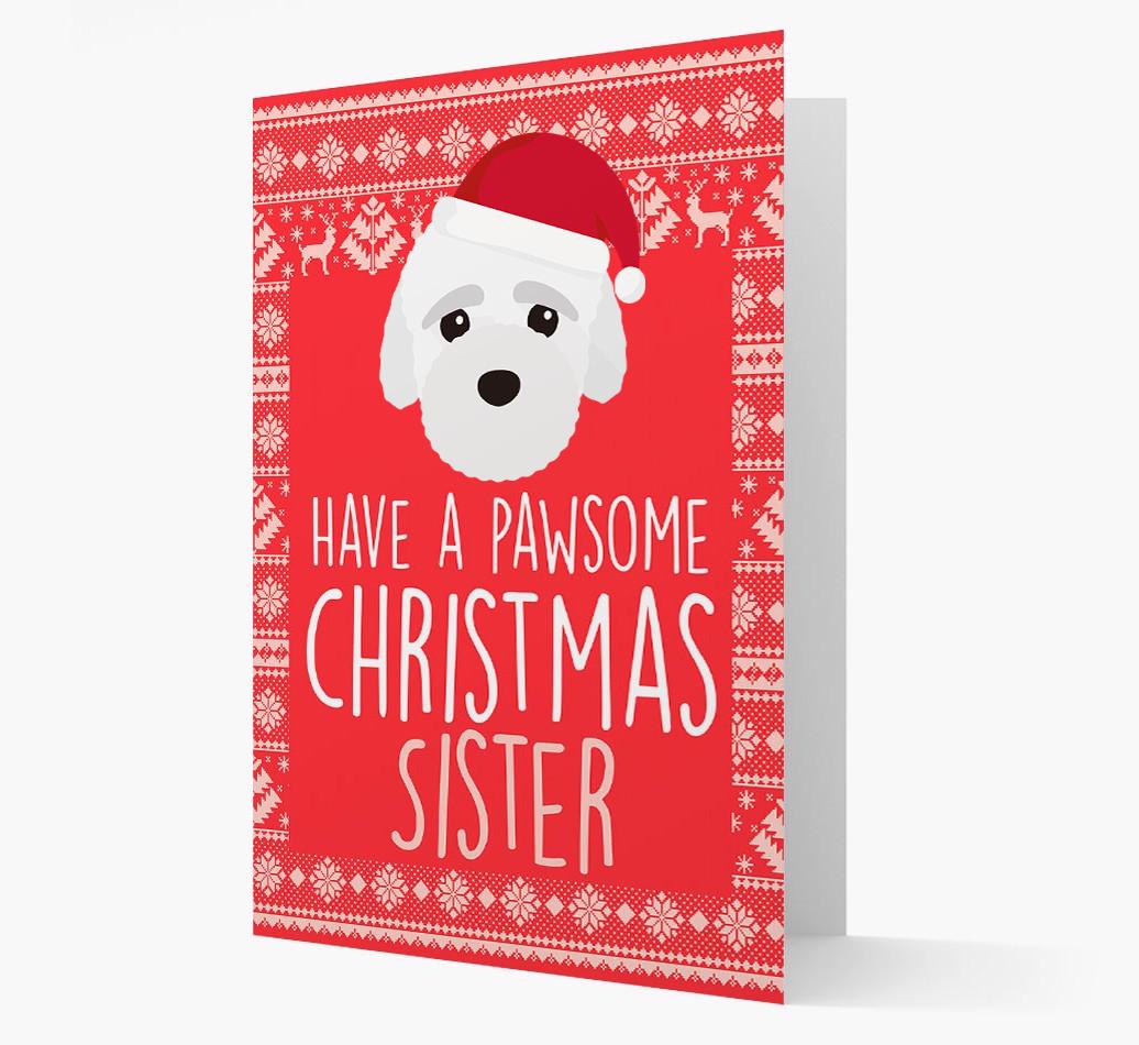 'Have a Pawsome Christmas' - Personalized {breedFullName} Christmas Card