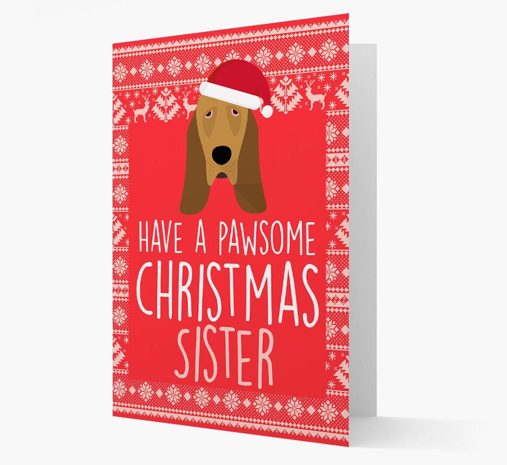 'Have a Pawsome Christmas' - Personalized {breedFullName} Christmas Card