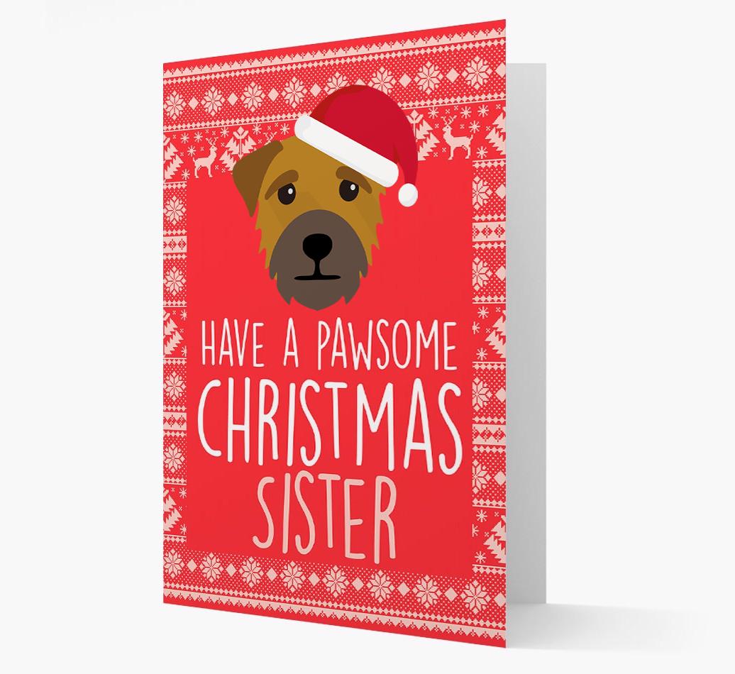 'Have a Pawsome Christmas' - Personalized {breedFullName} Christmas Card