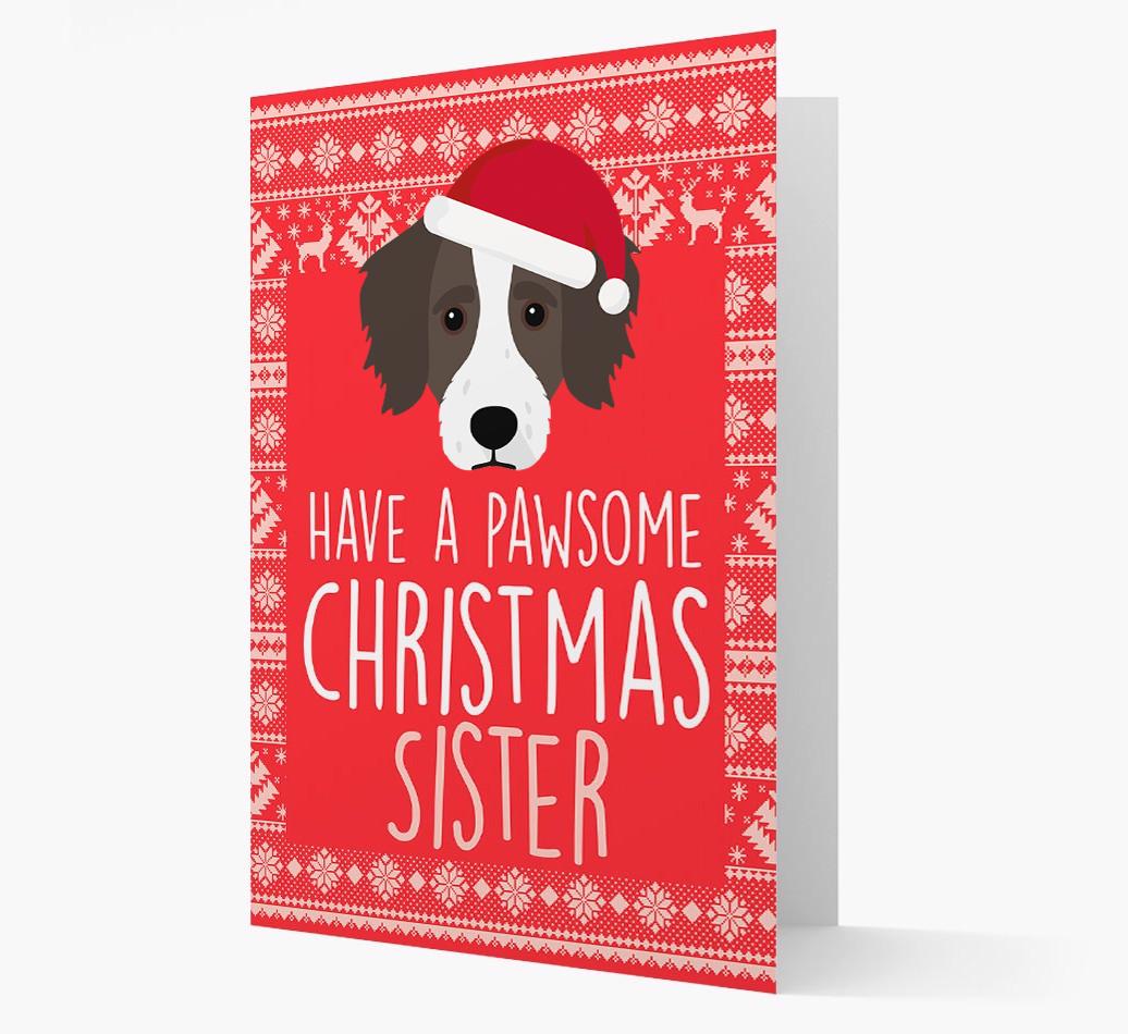 'Have a Pawsome Christmas' - Personalized {breedFullName} Christmas Card