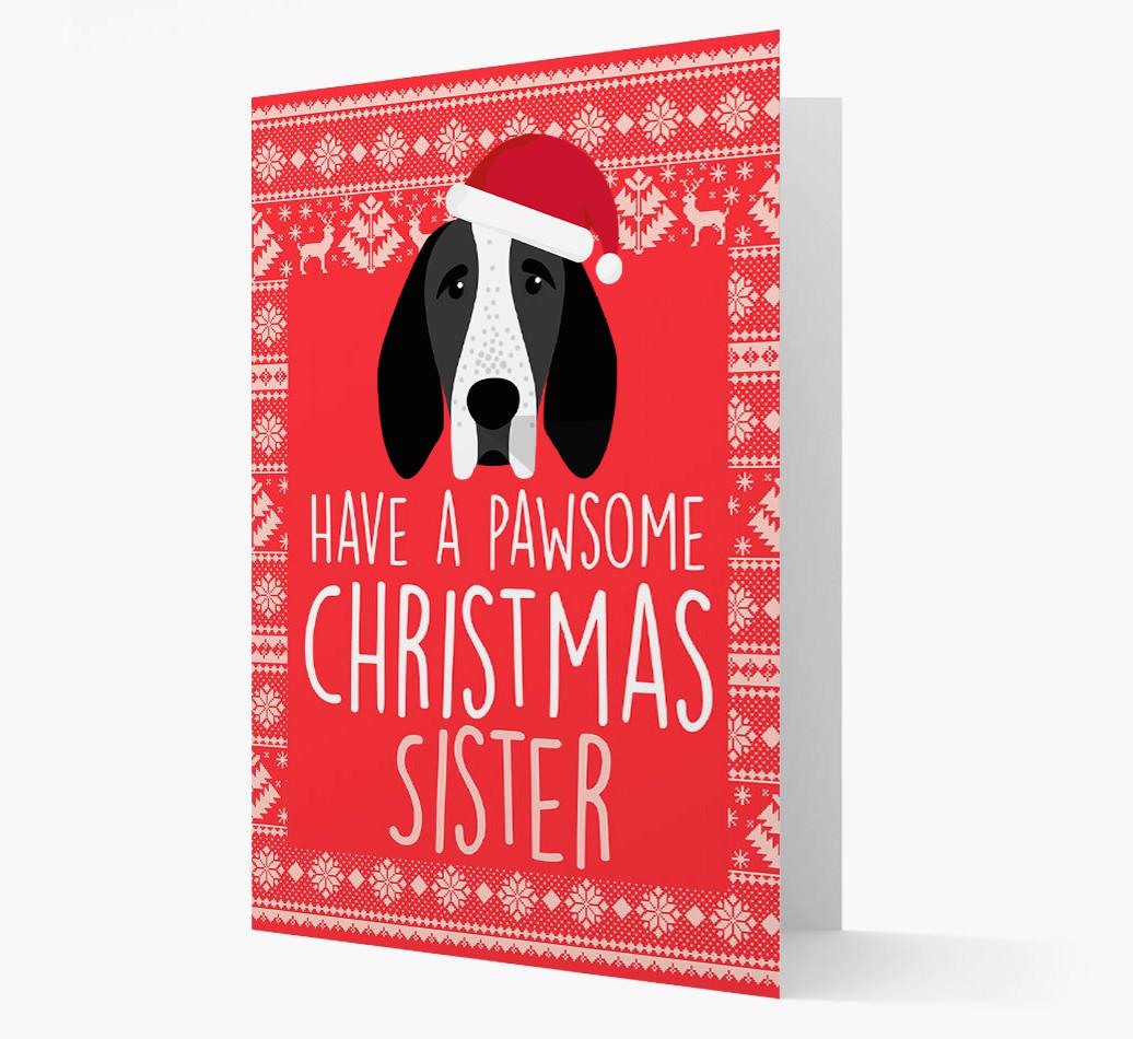 'Have a Pawsome Christmas' - Personalized {breedFullName} Christmas Card
