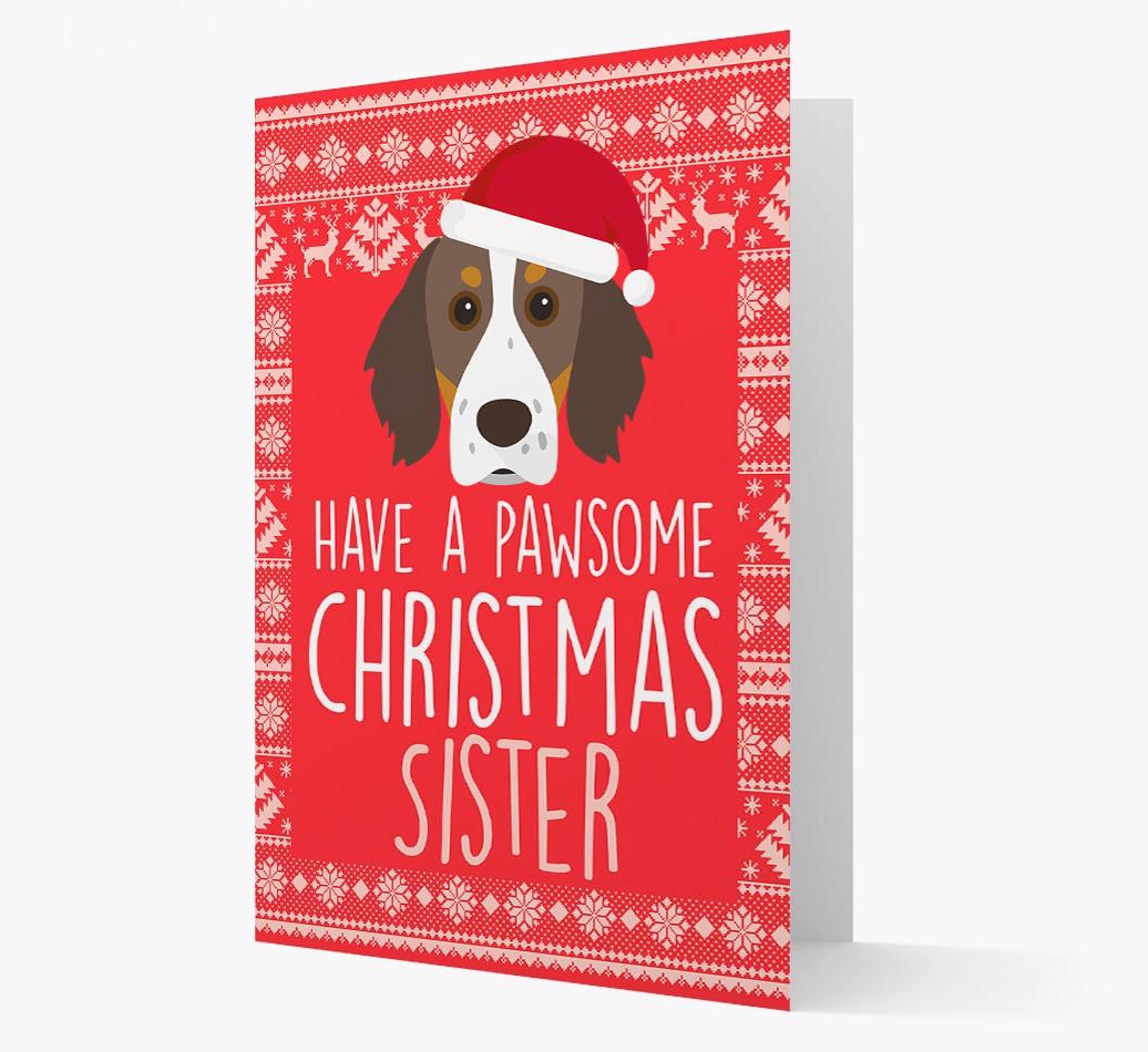 'Have a Pawsome Christmas' - Personalized {breedFullName} Christmas Card