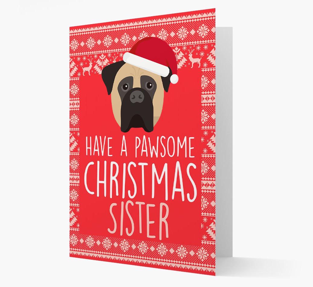 'Have a Pawsome Christmas' - Personalized {breedFullName} Christmas Card