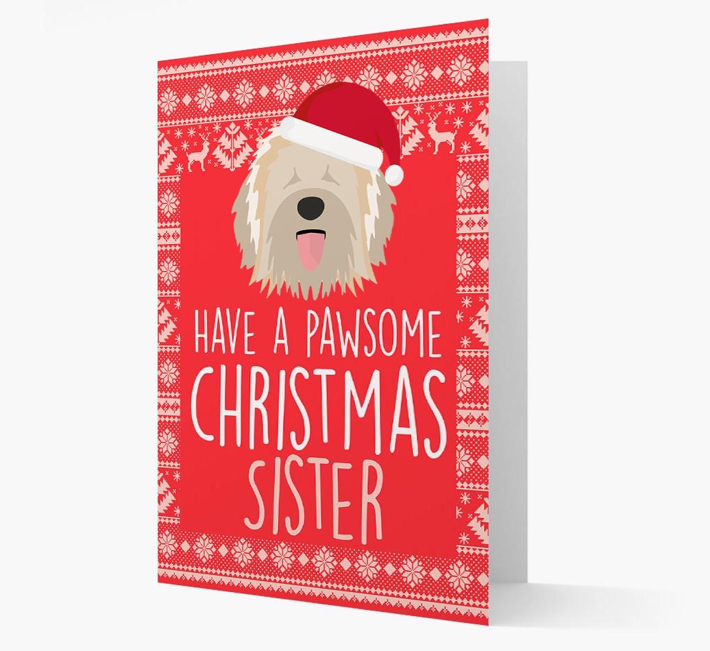 'Have a Pawsome Christmas' - Personalized {breedFullName} Christmas Card
