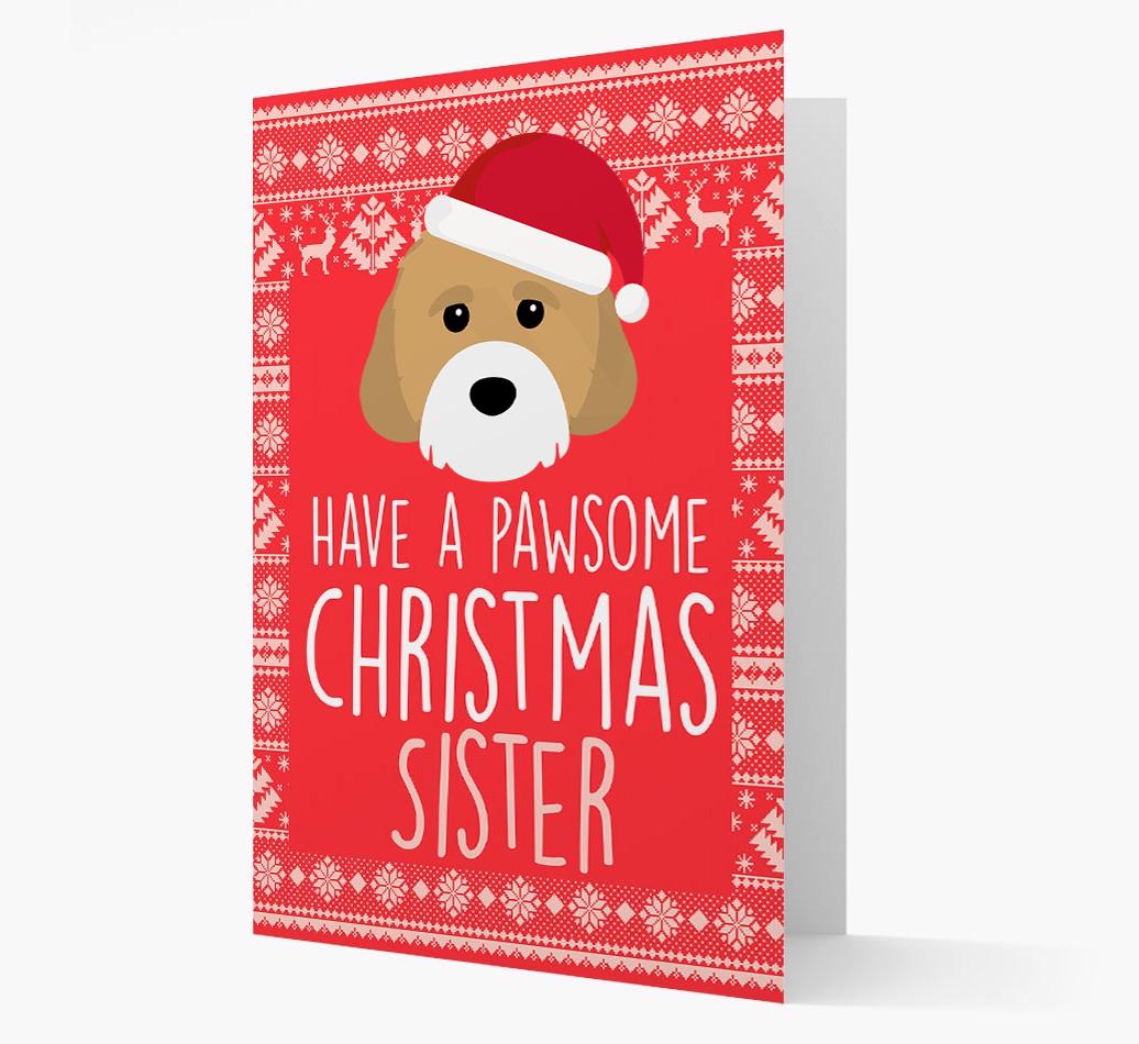 'Have a Pawsome Christmas' - Personalized {breedFullName} Christmas Card