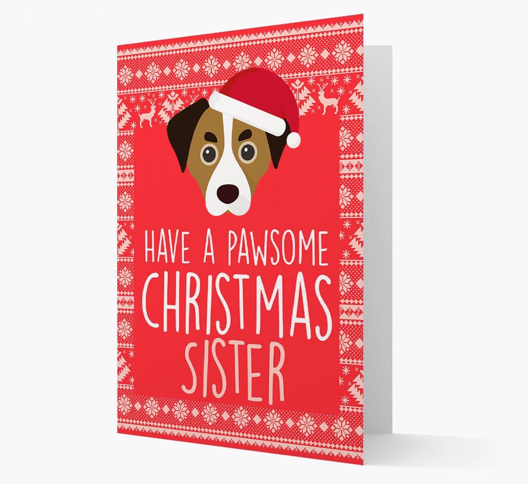 'Have a Pawsome Christmas' - Personalized {breedFullName} Christmas Card