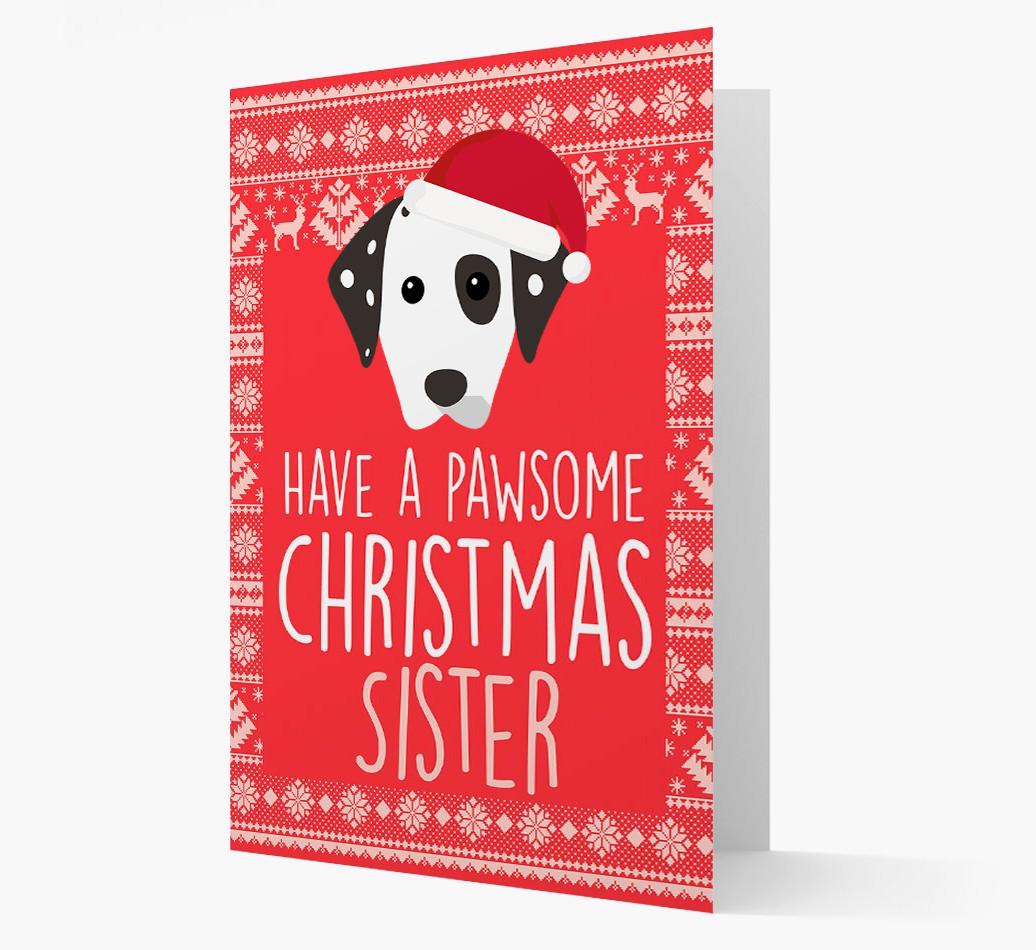 'Have a Pawsome Christmas' - Personalized {breedFullName} Christmas Card