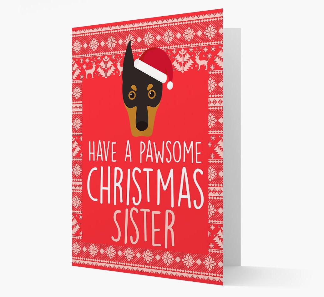 'Have a Pawsome Christmas' - Personalized {breedFullName} Christmas Card