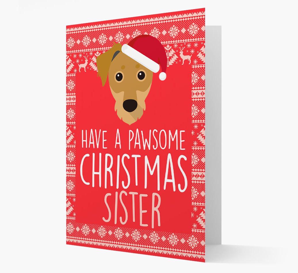 'Have a Pawsome Christmas' - Personalized {breedFullName} Christmas Card