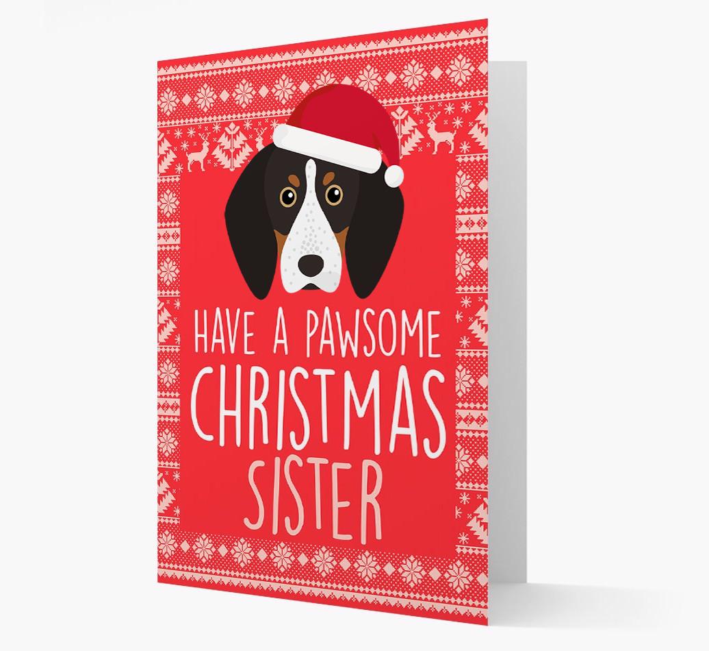 'Have a Pawsome Christmas' - Personalized {breedFullName} Christmas Card