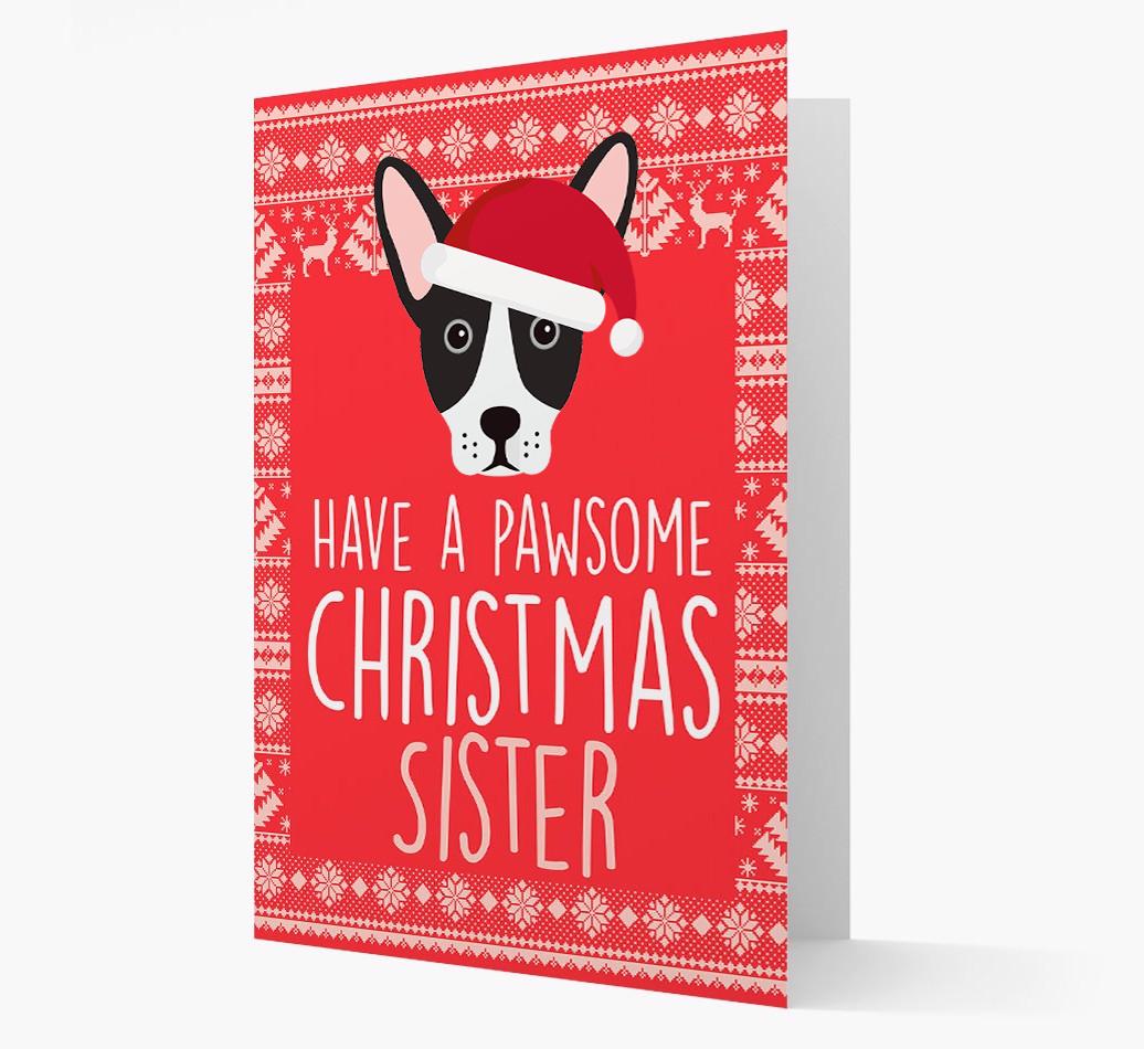 'Have a Pawsome Christmas' - Personalized {breedFullName} Christmas Card