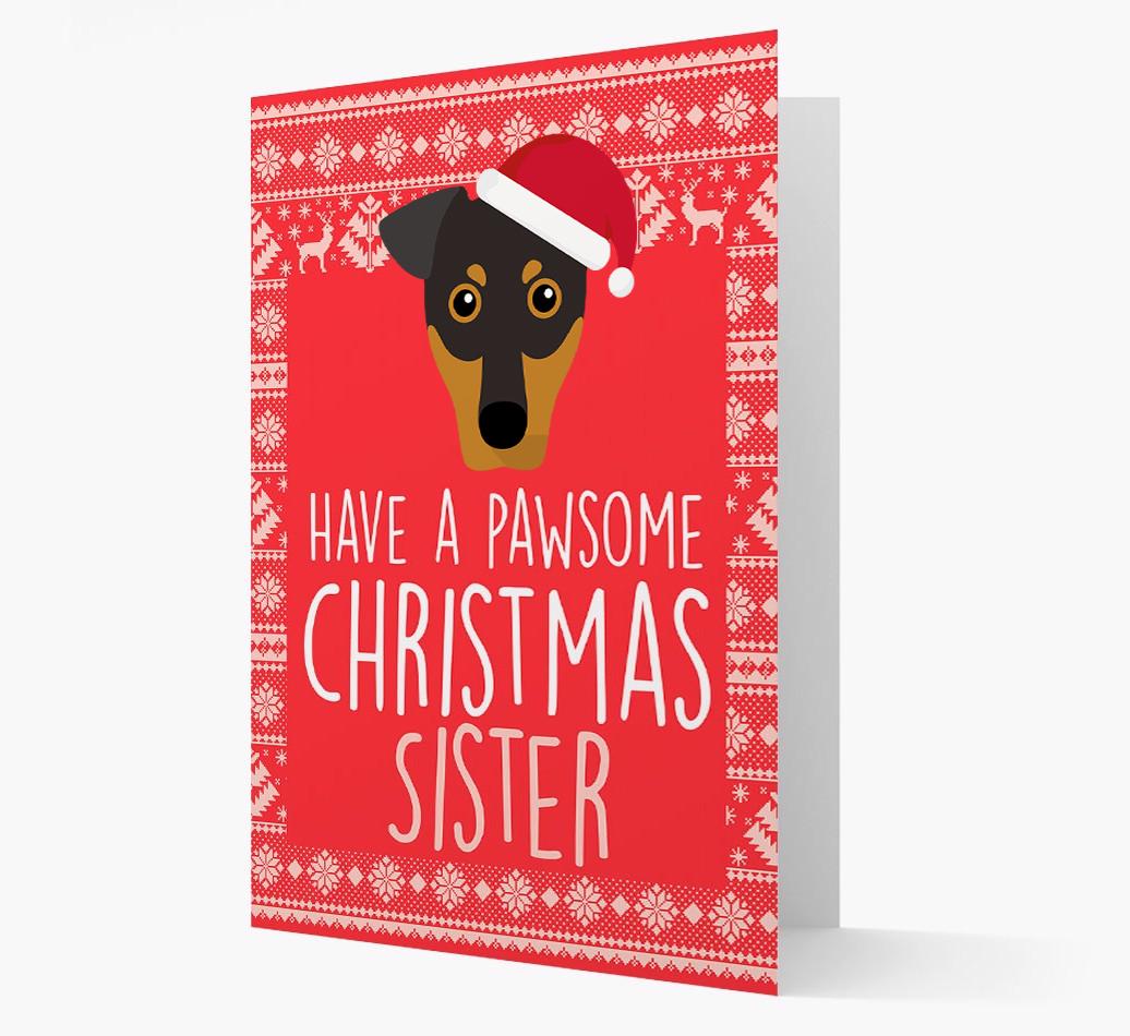 'Have a Pawsome Christmas' - Personalized {breedFullName} Christmas Card