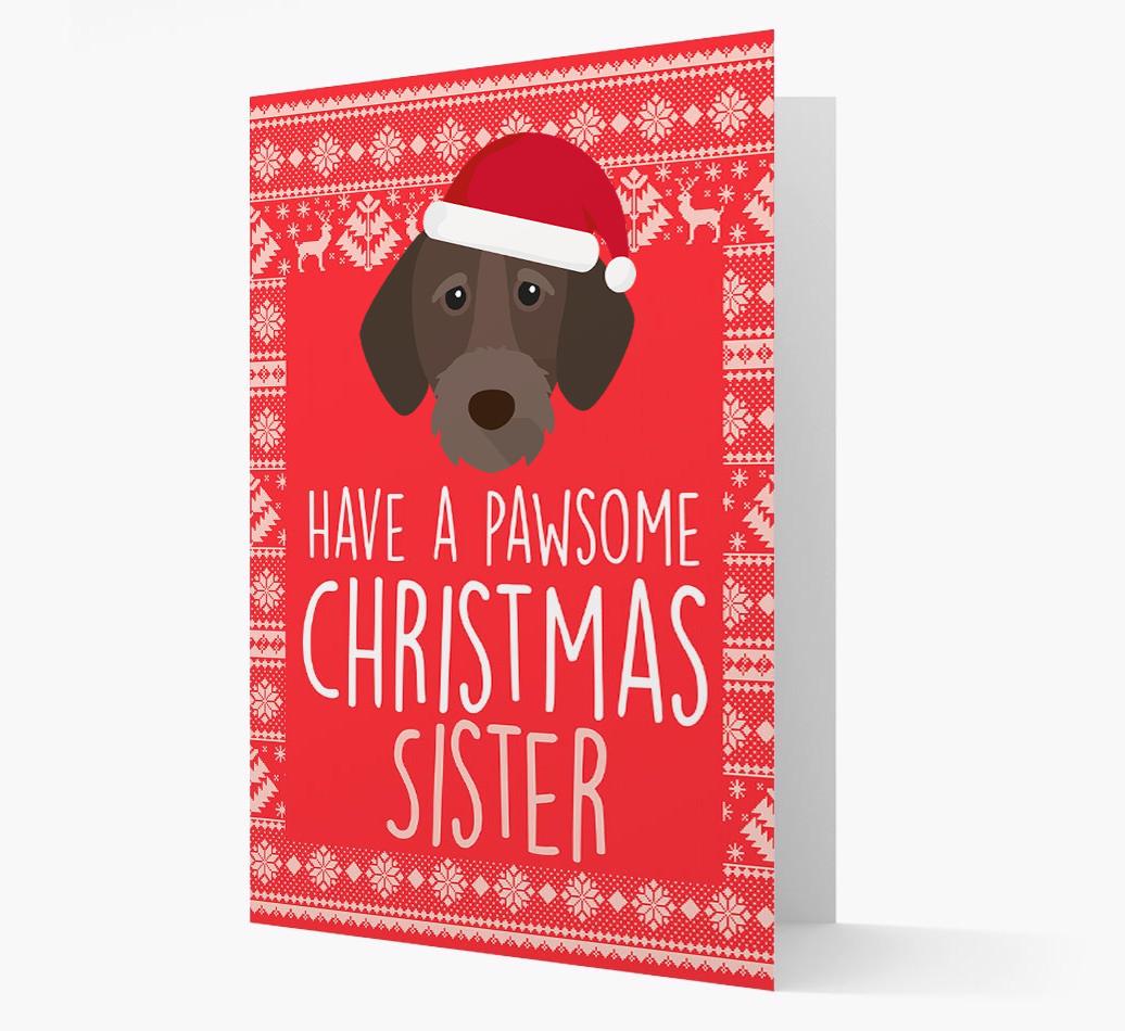 'Have a Pawsome Christmas' - Personalized {breedFullName} Christmas Card