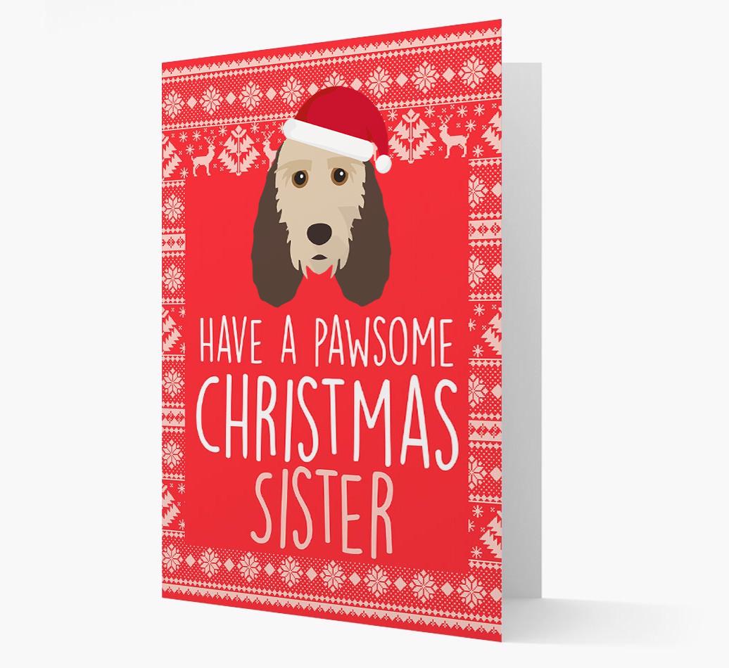 'Have a Pawsome Christmas' - Personalized {breedFullName} Christmas Card