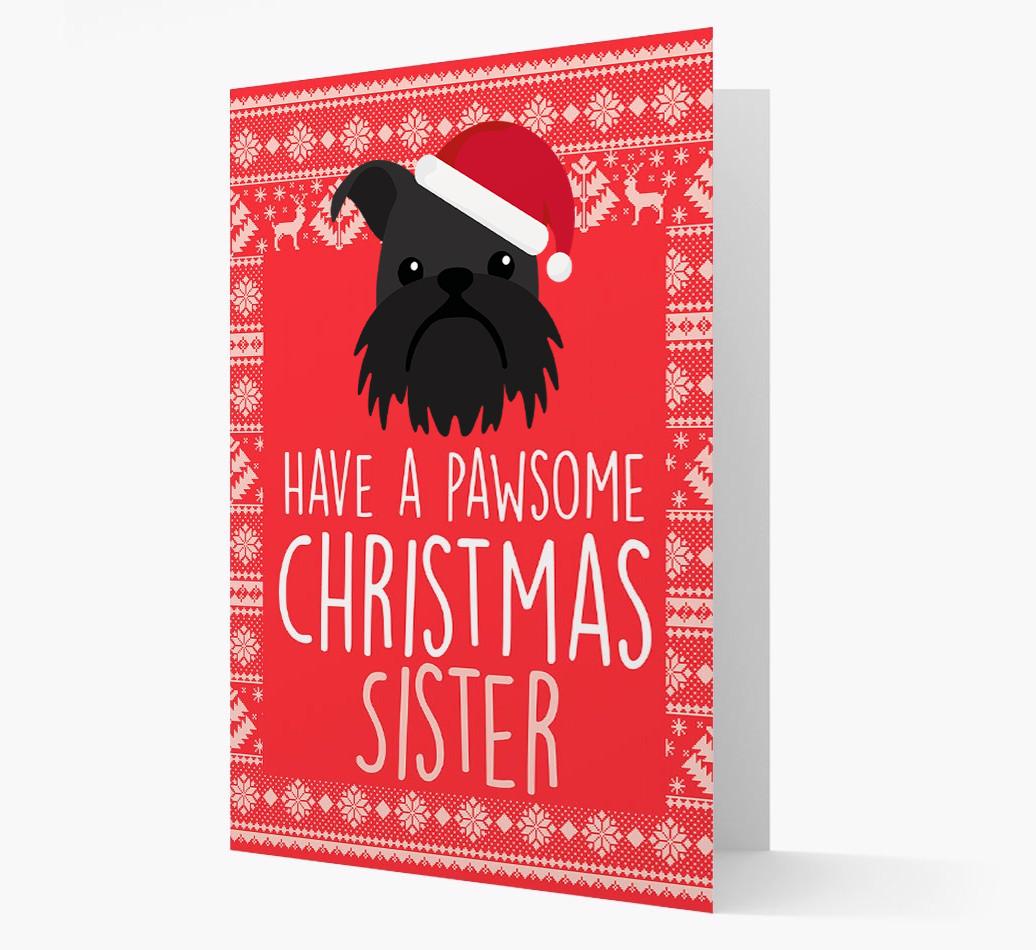 'Have a Pawsome Christmas' - Personalized {breedFullName} Christmas Card