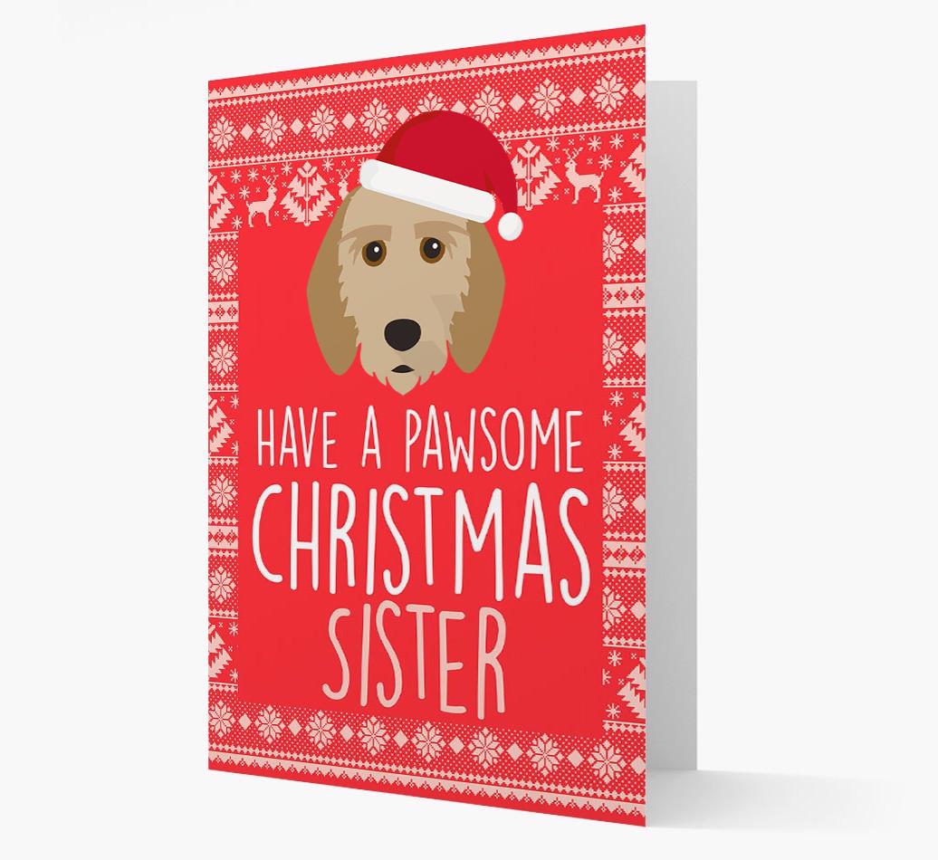 'Have a Pawsome Christmas' - Personalized {breedFullName} Christmas Card