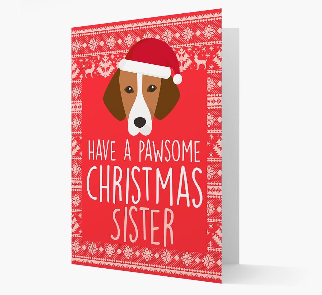 'Have a Pawsome Christmas' - Personalized {breedFullName} Christmas Card