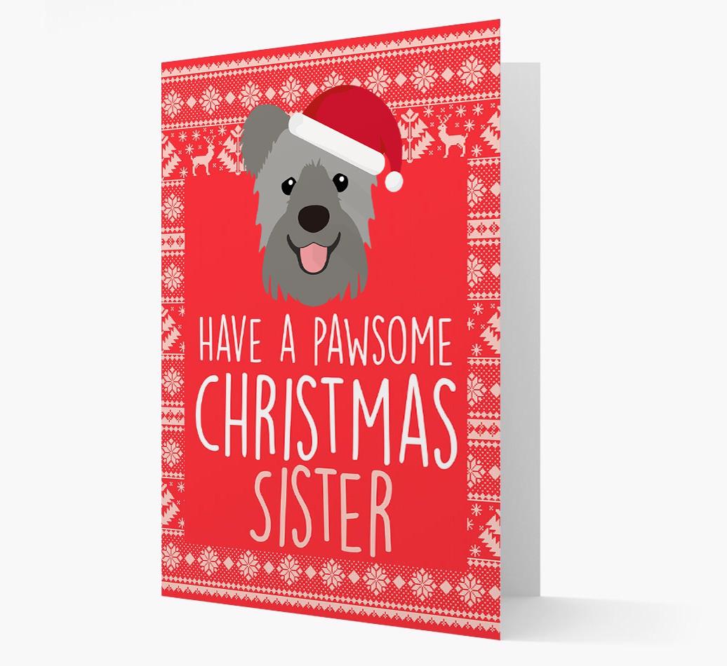 'Have a Pawsome Christmas' - Personalized {breedFullName} Christmas Card