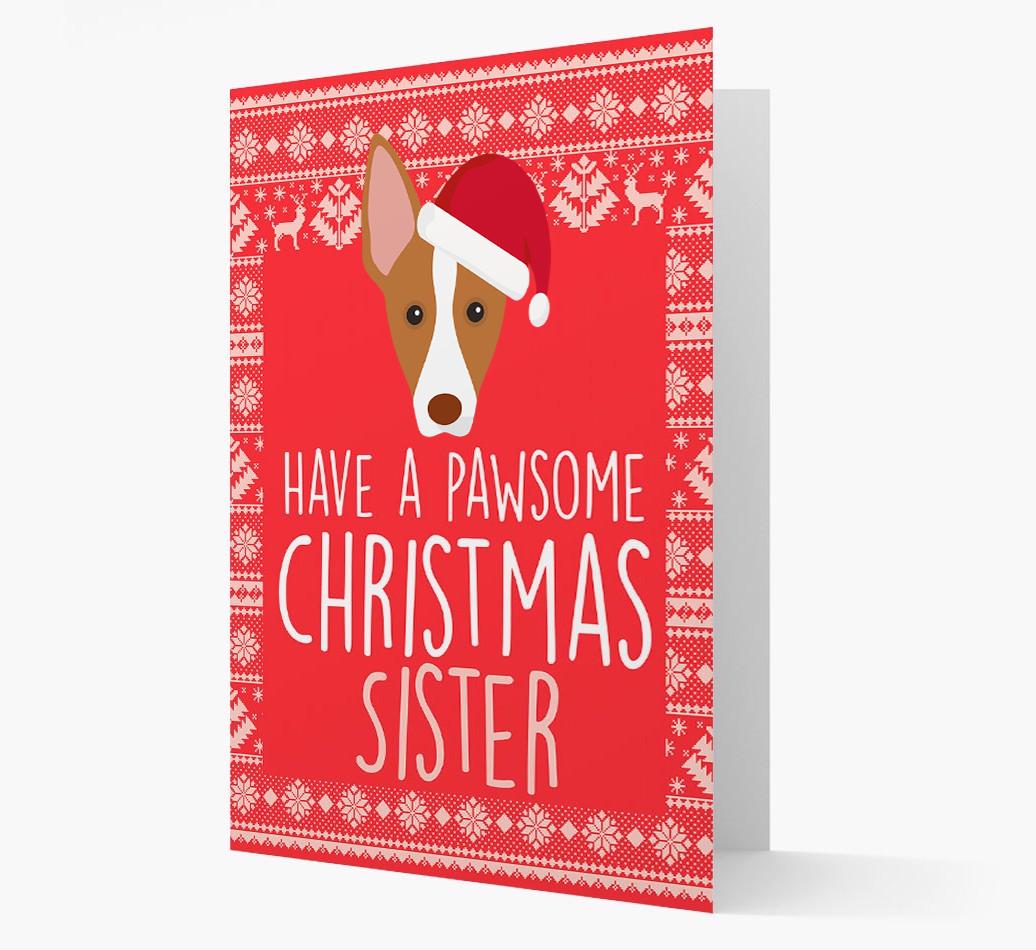 'Have a Pawsome Christmas' - Personalized {breedFullName} Christmas Card