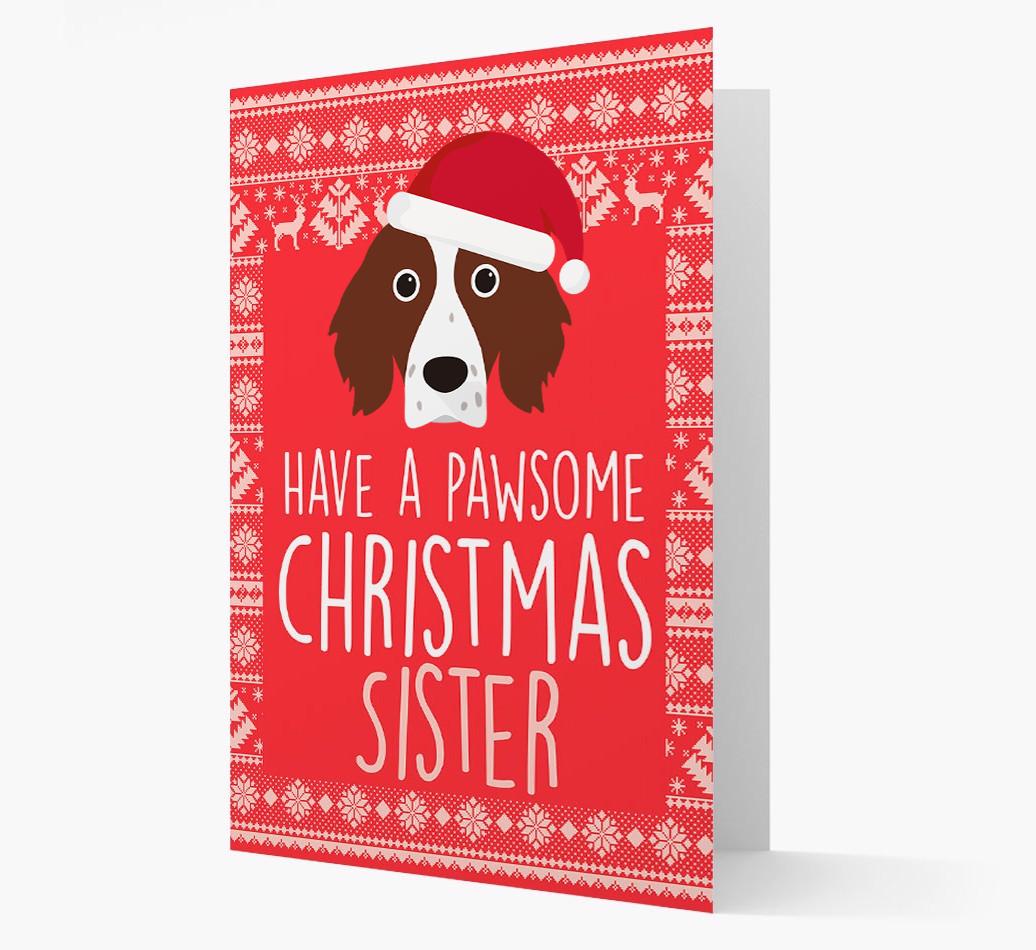 'Have a Pawsome Christmas' - Personalized {breedFullName} Christmas Card