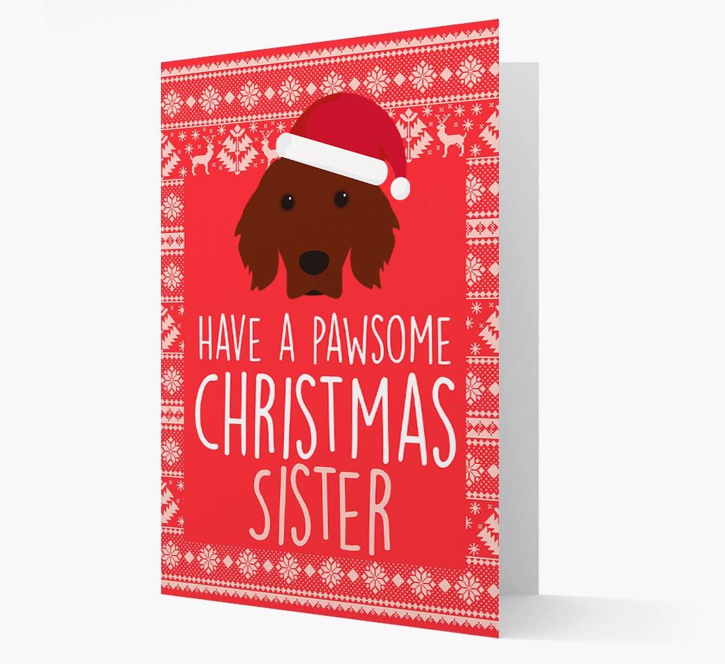 'Have a Pawsome Christmas' - Personalized {breedFullName} Christmas Card