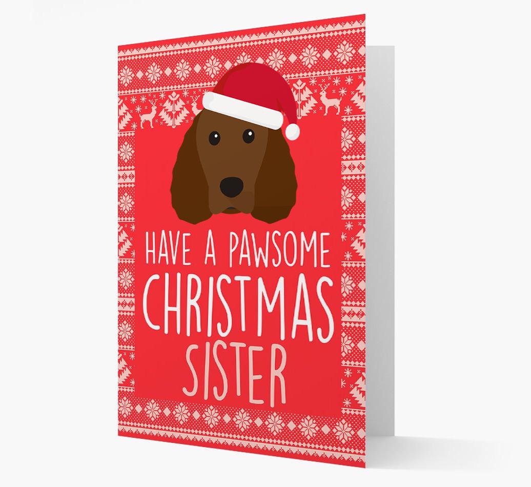 'Have a Pawsome Christmas' - Personalized {breedFullName} Christmas Card