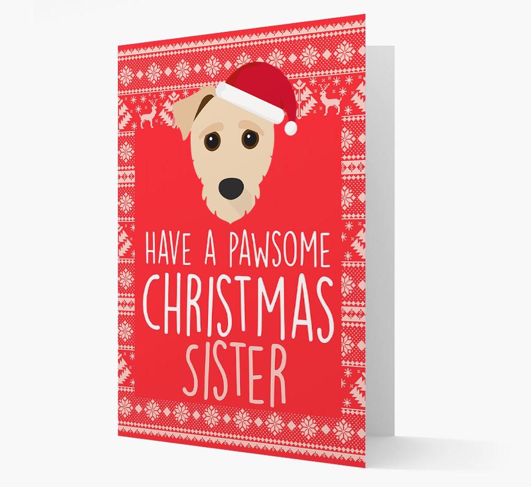 'Have a Pawsome Christmas' - Personalized {breedFullName} Christmas Card
