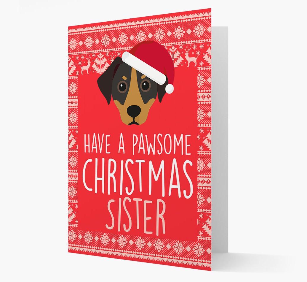 'Have a Pawsome Christmas' - Personalized {breedFullName} Christmas Card