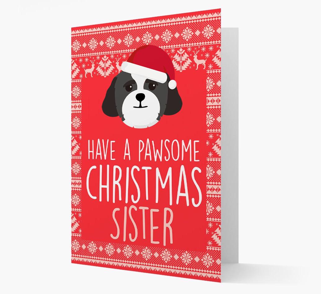 'Have a Pawsome Christmas' - Personalized {breedFullName} Christmas Card