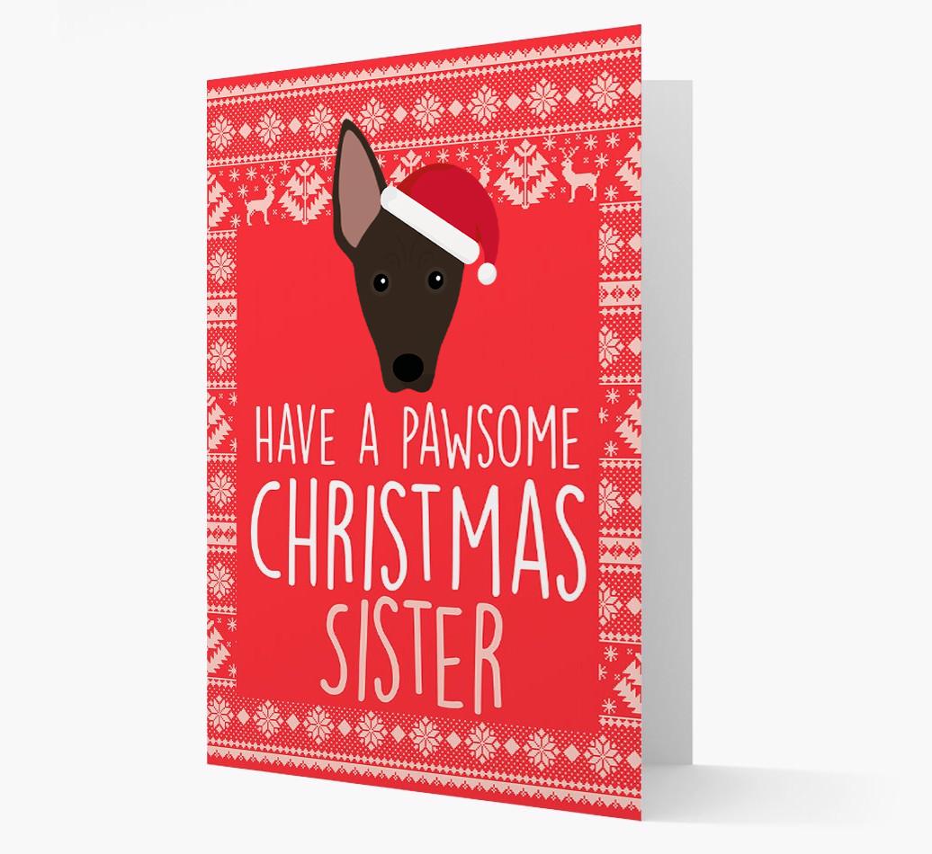 'Have a Pawsome Christmas' - Personalized {breedFullName} Christmas Card