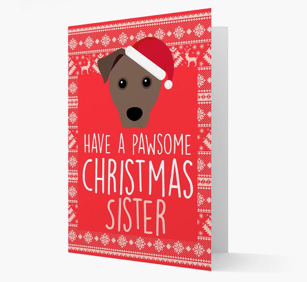 'Have a Pawsome Christmas' - Personalized {breedFullName} Christmas Card