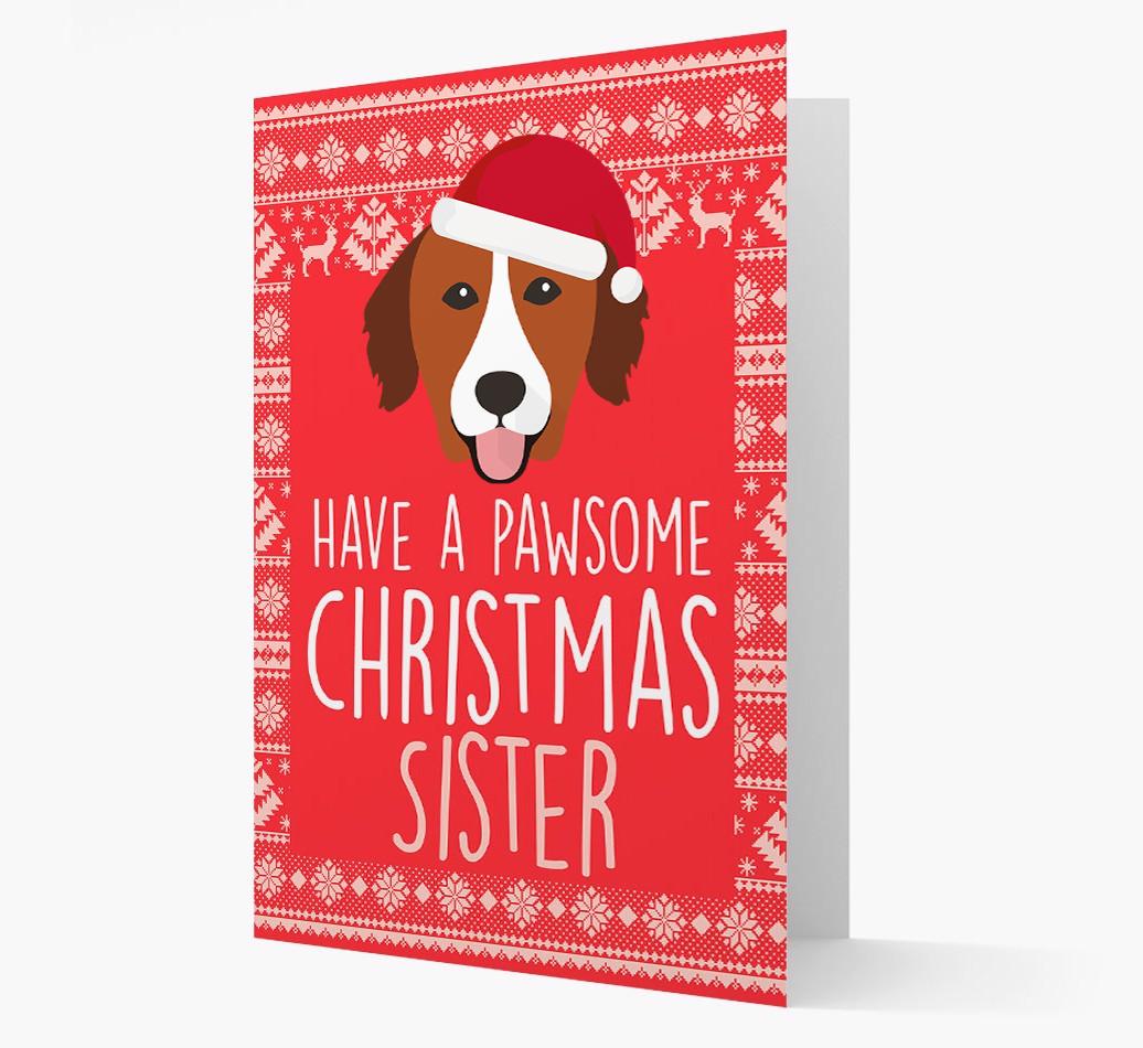 'Have a Pawsome Christmas' - Personalised {breedFullName} Christmas Card