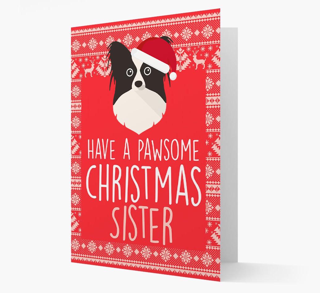 'Have a Pawsome Christmas' - Personalized {breedFullName} Christmas Card