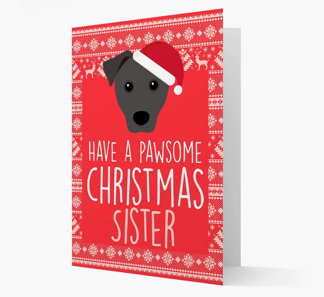 'Have a Pawsome Christmas' - Personalized {breedFullName} Christmas Card