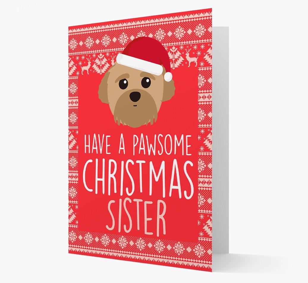 'Have a Pawsome Christmas' - Personalized {breedFullName} Christmas Card