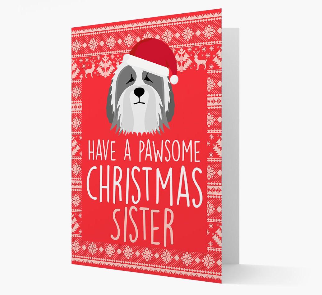 'Have a Pawsome Christmas' - Personalized {breedFullName} Christmas Card